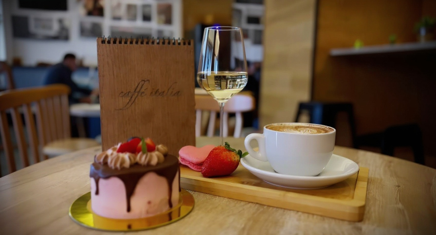 Interiér Caffè Italia v Žiline